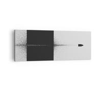 Cuadro Sobre Lienzo 140x50cm Cuadros Pared Bala Blanco Y Negro Moderna Wall Art