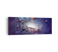Cuadro Sobre Lienzo 140x50cm Cuadros Pared Cosmos Planetas Las Estrellas Art