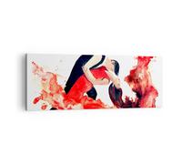 Cuadro Sobre Lienzo 140x50cm Cuadros Pared Danza clubbing actividades niña Art