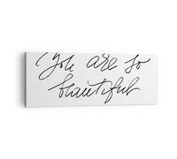 Cuadro Sobre Lienzo 140x50cm Cuadros Pared Eres Tan Hermosa Wall Art Prints