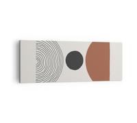 Lienzos decorativos Figuras Formas Geometría Cuadro Sobre Lienzo Moderno 140x50cm Cuadros Decoracion Salon Dormitorio Cocina Cuadros Pared Imágenes Grande XXL Wall Art Prints Decor AB140x50-4965