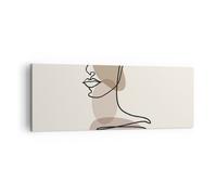 Cuadro Sobre Lienzo 140x50cm Cuadros Pared Línea Arte Boho Wall Art Prints Decor