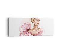 Cuadro Sobre Lienzo 140x50cm Cuadros Pared Mujer Artista Moda Wall Art Prints