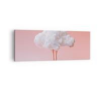 Cuadro Sobre Lienzo 140x50cm Cuadros Pared Nube Piernas Surrealismo Wall Art
