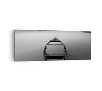 Cuadro Sobre Lienzo 140x50cm Cuadros Pared Łódź Soledad Vacío Wall Art Prints