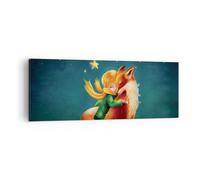 Cuadro Sobre Lienzo 140x50cm Cuadros Pared Pequeño Príncipe noviembre Wall Art