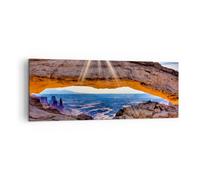 Cuadro Sobre Lienzo 140x50cm Cuadros Pared Rocas Vista Paisaje Wall Art Prints