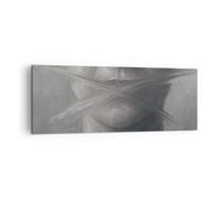 Cuadro Sobre Lienzo 140x50cm Cuadros Pared Símbolo Boca Discurso Wall Art Prints