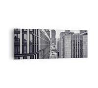 Cuadro Sobre Lienzo 140x50cm Cuadros Pared Varsovia Palacio Cultura Wall Art