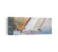 Cuadro Sobre Lienzo 140x50cm Cuadros Pared Velero Imagen Regata Wall Art Prints