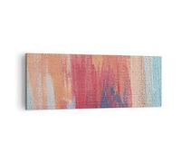 Cuadro sobre Lienzo 140x50cm Moderno Panorámico Abstracto Arte - 5069 | Bandera Pinturas Abstracción Cuadro Decorativo Grande Arte mural Decoración del Hogar Salón Dormitorio Cuadros de Pared