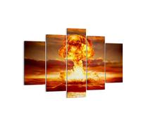 Cuadro Sobre Lienzo 150x100cm Cuadros Guerra bomba nuclear seta apocalipsis