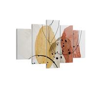 Cuadro Sobre Lienzo 150x100cm Cuadros Pared Acuarela Abstracción Formas Wall Art