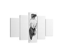 Cuadro Sobre Lienzo 150x100cm Cuadros Pared Acuarela Mujer Desnudez Wall Art