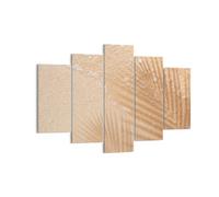 Cuadro Sobre Lienzo 150x100cm Cuadros Pared Arena Sombra Hojas Wall Art Prints
