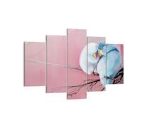 Cuadro Sobre Lienzo 150x100cm Cuadros Pared Aves Azul Rama Wall Art Prints Decor