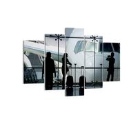 Cuadro Sobre Lienzo 150x100cm Cuadros Pared Avión Aeropuerto Passangers Wall Art