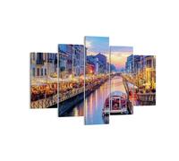 Cuadro Sobre Lienzo 150x100cm Cuadros Pared Canal Grande Tarde Wall Art Prints