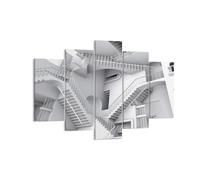 Cuadro Sobre Lienzo 150x100cm Cuadros Pared Ciencia Ilusión Escaleras Wall Art