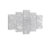 Cuadro Sobre Lienzo 150x100cm Cuadros Pared Ciudad Mapa Londres Wall Art Prints