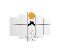 Cuadro Sobre Lienzo 150x100cm Cuadros Pared Cuadro Aves Sol Wall Art Prints