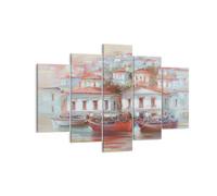 Cuadro Sobre Lienzo 150x100cm Cuadros Pared Imagen Velero Puerto Wall Art Prints