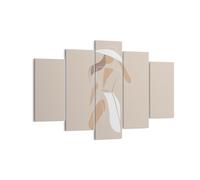 Cuadro Sobre Lienzo 150x100cm Cuadros Pared Minimalismo Mujer Crayon Wall Art