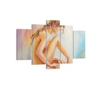 Cuadro Sobre Lienzo 150x100cm Cuadros Pared Mujer Desnudez Aparte De Wall Art