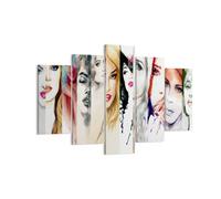Cuadro Sobre Lienzo 150x100cm Cuadros Pared Mujeres belleza señora Ilustración