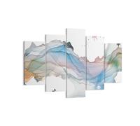 Cuadro Sobre Lienzo 150x100cm Cuadros Pared Olas Montañas Hada Wall Art Prints