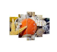 Cuadro Sobre Lienzo 150x100cm Cuadros Pared Seashell mar playa arena Wall Art