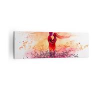 Cuadro Sobre Lienzo 160x50cm Cuadros Pared Amor Pareja luna de miel Wall Art