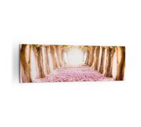 Cuadro Sobre Lienzo 160x50cm Cuadros Pared Árbol flores cereza naturaleza Art