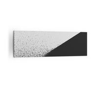 Cuadro Decorativo 160x50cm Panorámico Abstracto Blanco y Negro - 4989