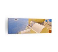 Cuadro Sobre Lienzo 160x50cm Cuadros Pared Casa apartamento edificio grecia Art