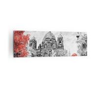 Cuadro Sobre Lienzo 160x50cm Cuadros Pared Catedral Berlín Amantes Wall Art