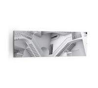 Cuadro Sobre Lienzo 160x50cm Cuadros Pared Ciencia Ilusión Escaleras Wall Art