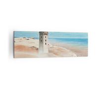 Cuadro Sobre Lienzo 160x50cm Cuadros Pared Linterna Mar Imagen Wall Art Prints