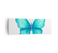 Cuadro Sobre Lienzo 160x50cm Cuadros Pared Mariposas vuelo niñez verano Wall Art
