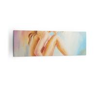 Cuadro Sobre Lienzo 160x50cm Cuadros Pared Mujer Desnudez Aparte De Wall Art