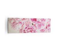 Cuadro Sobre Lienzo 160x50cm Cuadros Pared Paeonia Un ramo Flores Wall Art