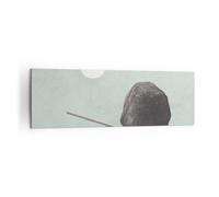 Cuadro Sobre Lienzo 160x50cm Cuadros Pared Piedra Palanca Física Wall Art Prints