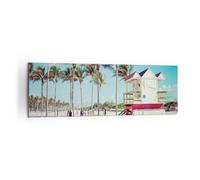 Cuadro Sobre Lienzo 160x50cm Cuadros Pared playa miami florida Wall Art Prints