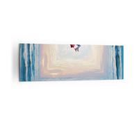 Cuadro Sobre Lienzo 160x50cm Cuadros Pared Salto Libertad Surrealismo Wall Art