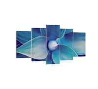 Cuadro Sobre Lienzo 160x85cm Cuadros Pared Agave Azul Flor Wall Art Prints Decor