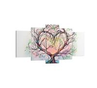 Cuadro Sobre Lienzo 160x85cm Cuadros Pared Árbol corazón naturaleza imagen Art