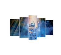 Cuadro Sobre Lienzo 160x85cm Cuadros Pared Astronauta Luz Cosmos Wall Art Prints