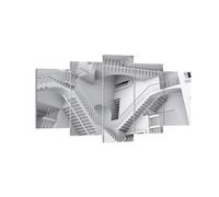Cuadro Sobre Lienzo 160x85cm Cuadros Pared Ciencia Ilusión Escaleras Wall Art