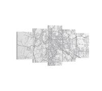 Cuadro Sobre Lienzo 160x85cm Cuadros Pared Ciudad Mapa Roma Wall Art Prints