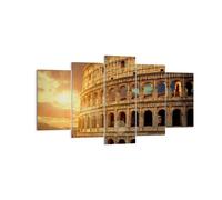 Cuadro Sobre Lienzo 160x85cm Cuadros Pared Coloseum Roma Arquitectura Italia Art